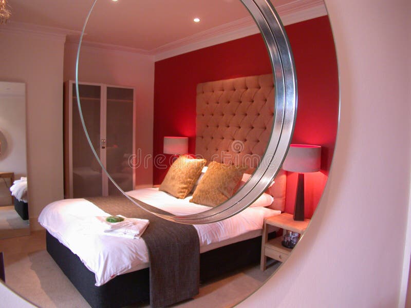 De Slaapkamer van Luxuary stock afbeeldingen De Slaapkamer van Luxuary stock afbeeldingen