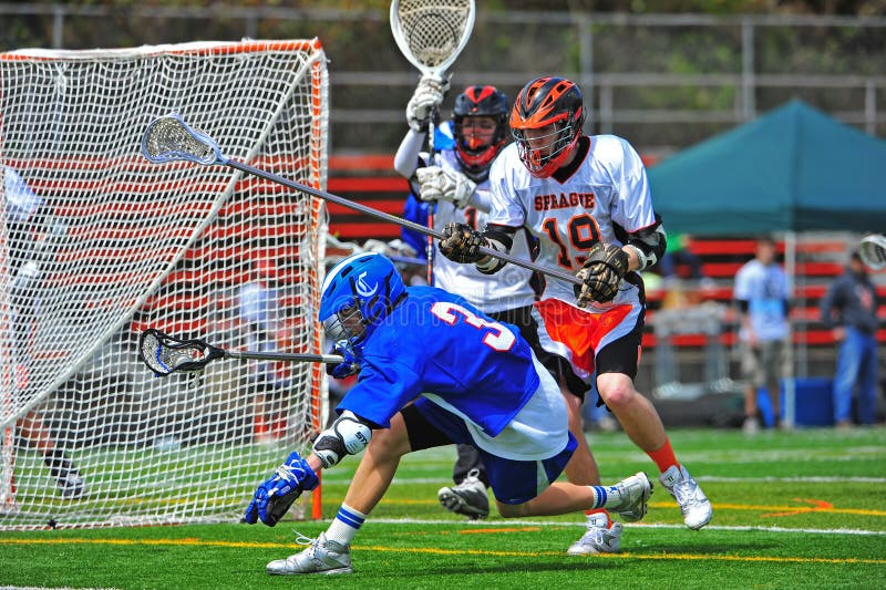 Lacrossekeeper Die Bevelen Geven Redactionele Afbeelding Image of