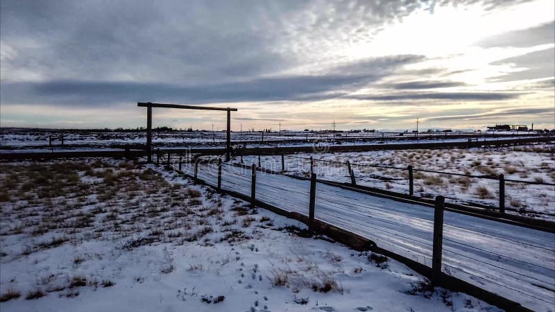 De sneeuw Behandelde Pan van het het Landschapstime lapse van het Land