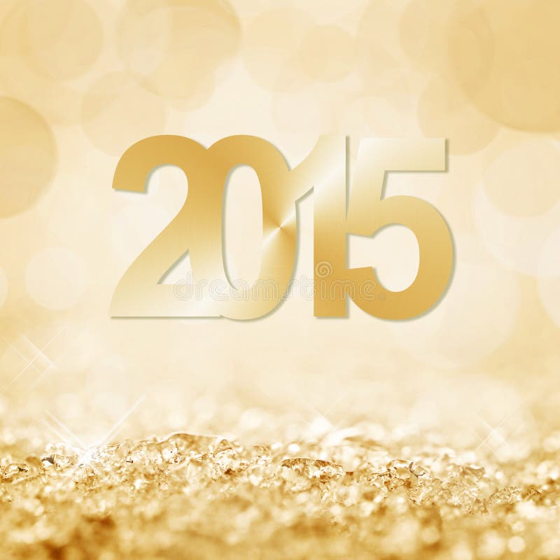 De sneeuw en bokeh de achtergrond van 2015 royalty-vrije illustratie