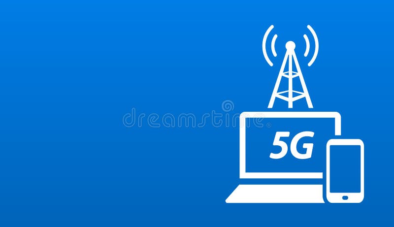 De snelle draadloze lay-out van de het netwerkverbinding van het internettoegang5g Web royalty-vrije illustratie De snelle draadloze lay-out van de het netwerkverbinding van het internettoegang5g Web royalty-vrije illustratie