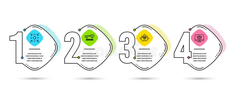 De snelle uiteinden, minimaliseren en Internet-de praatjepictogrammen Het teken van de Webwinkel Leerprogramma's, het Kleine sche vector illustratie De snelle uiteinden, minimaliseren en Internet-de praatjepictogrammen Het teken van de Webwinkel Leerprogramma's, het Kleine sche vector illustratie