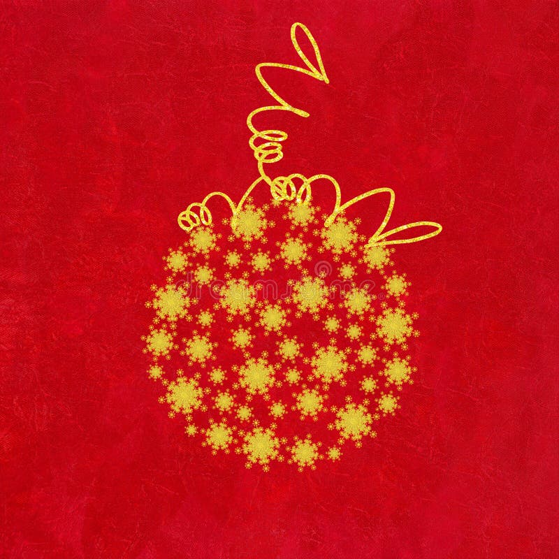De Snuisterij van Kerstmis van Gouden Sneeuwvlokken vector illustratie De Snuisterij van Kerstmis van Gouden Sneeuwvlokken vector illustratie