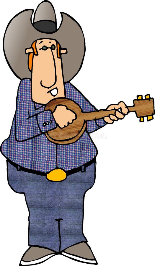 De Speler van de banjo royalty-vrije illustratie De Speler van de banjo royalty-vrije illustratie