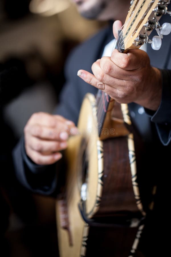 De Speler van de Mariachigitaar royalty-vrije stock afbeeldingen De Speler van de Mariachigitaar royalty-vrije stock afbeeldingen