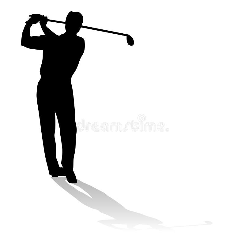 De speler van het golf vector illustratie De speler van het golf vector illustratie