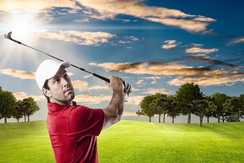 De Speler van het golf stock foto De Speler van het golf stock foto
