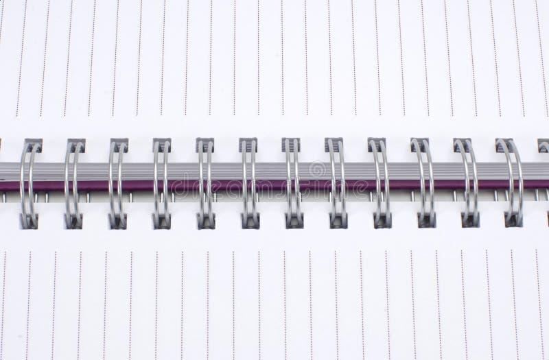 Spiraalnotitieboek royalty-vrije stock afbeeldingen