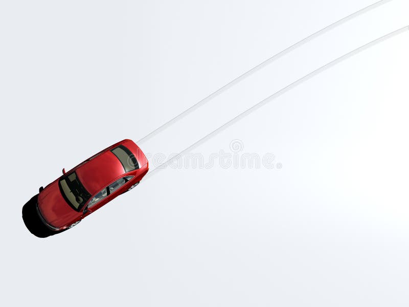 De sporen van de auto vector illustratie De sporen van de auto vector illustratie