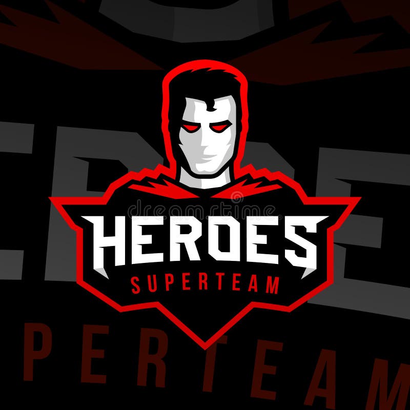 De sportstijl van het Superheroembleem stock illustratie De sportstijl van het Superheroembleem stock illustratie