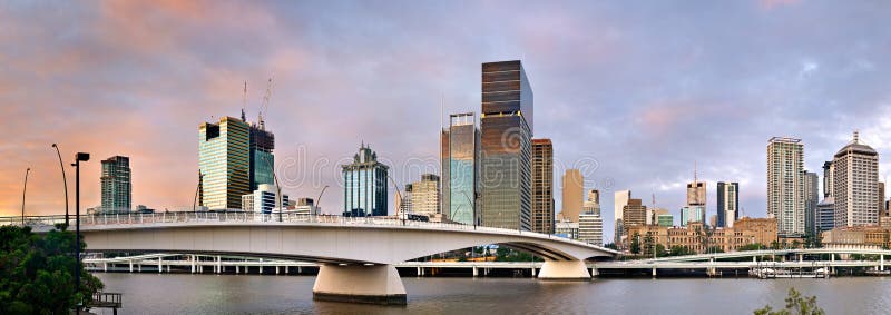 De Stad Queensland Australië van Brisbane royalty-vrije stock afbeeldingen De Stad Queensland Australië van Brisbane royalty-vrije stock afbeeldingen