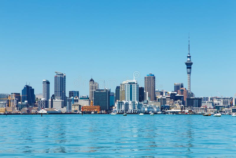 De stad van Auckland, Nieuw Zeeland royalty-vrije stock foto's De stad van Auckland, Nieuw Zeeland royalty-vrije stock foto's
