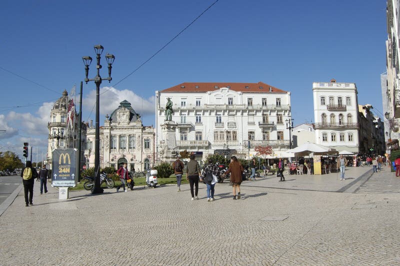 De stad in van Coimbra, Portugal stock fotografie De stad in van Coimbra, Portugal stock fotografie