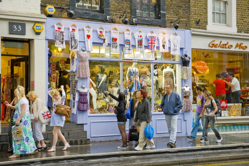De stad van Londen het winkelen royalty-vrije stock afbeelding De stad van Londen het winkelen royalty-vrije stock afbeelding