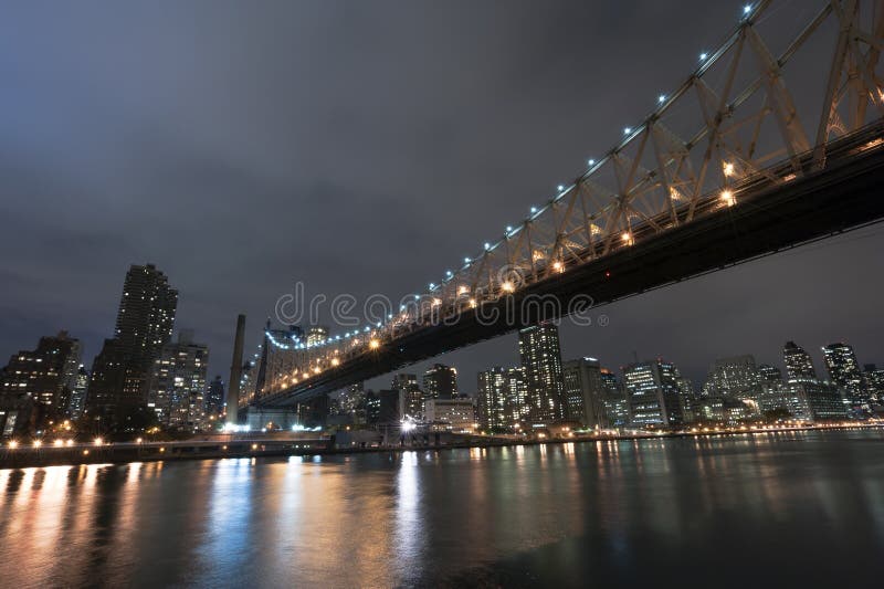 De Stad van New York van de Queensborobrug royalty-vrije stock fotografie De Stad van New York van de Queensborobrug royalty-vrije stock fotografie