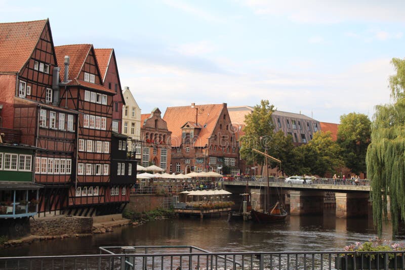 De Stadscentrum van Lüneburg - Duitsland royalty-vrije stock afbeeldingen De Stadscentrum van Lüneburg - Duitsland royalty-vrije stock afbeeldingen