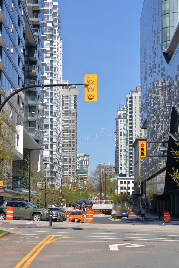 De de Stadsflats van de binnenstad van Vancouver stock foto's De de Stadsflats van de binnenstad van Vancouver stock foto's