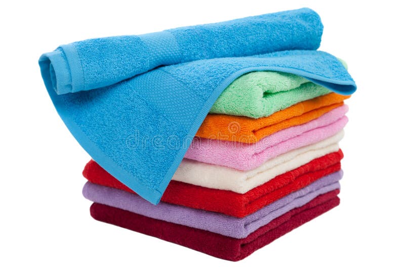 De stapel van de handdoek stock afbeelding De stapel van de handdoek stock afbeelding