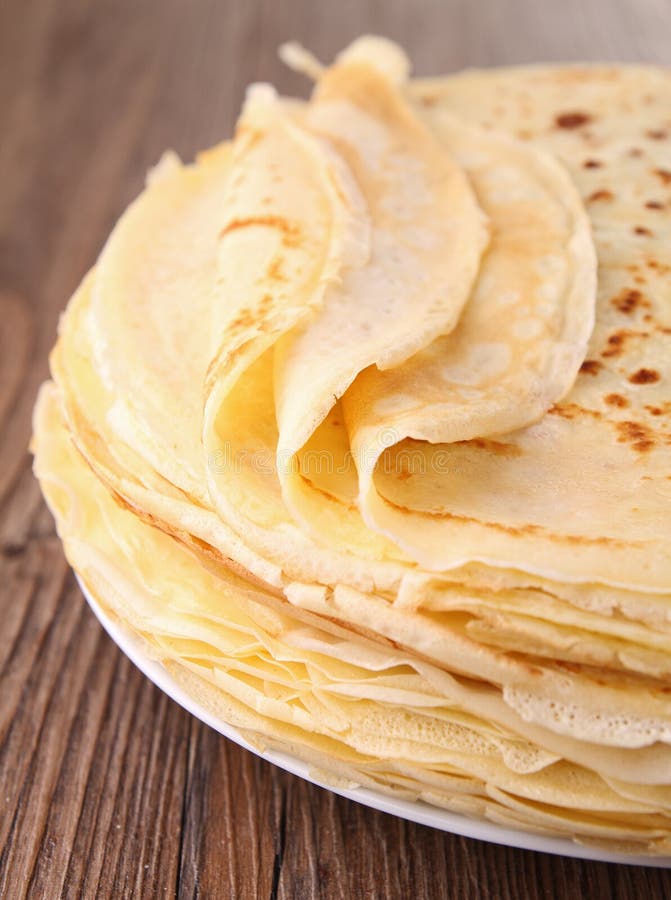 De stapel van de pannekoek royalty-vrije stock foto De stapel van de pannekoek royalty-vrije stock foto