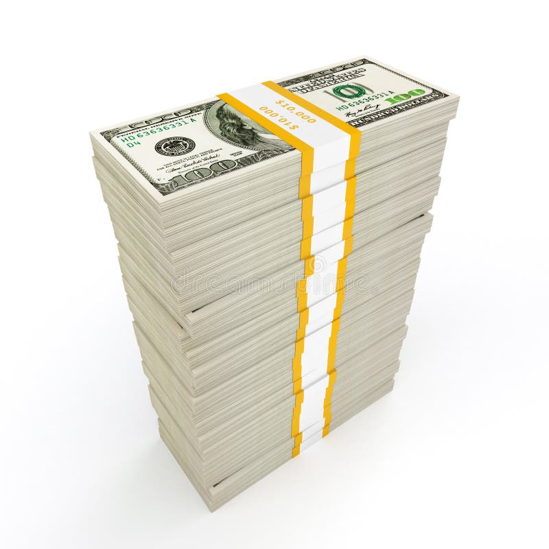 De stapel van het geld royalty-vrije stock afbeeldingen De stapel van het geld royalty-vrije stock afbeeldingen
