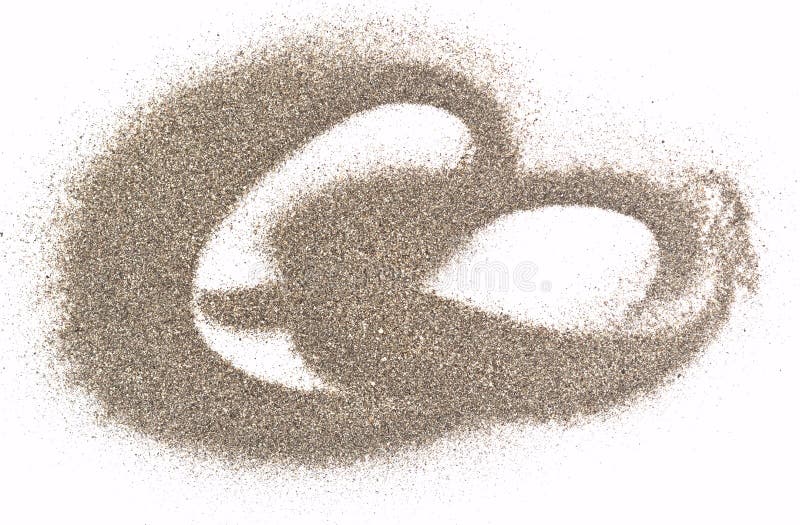 De stapel van het zand royalty-vrije stock fotografie