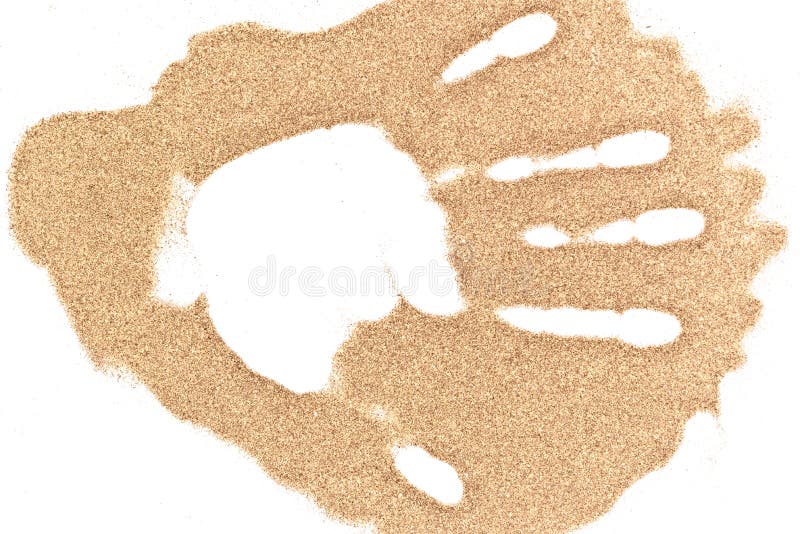 De stapel van het zand stock afbeelding