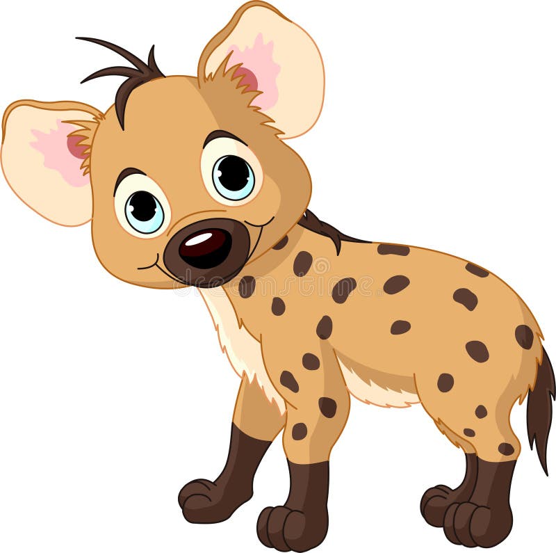 DE STATUS VAN DE HYENA VAN DE JONGEN VAN DE BABY stock illustratie DE STATUS VAN DE HYENA VAN DE JONGEN VAN DE BABY stock illustratie
