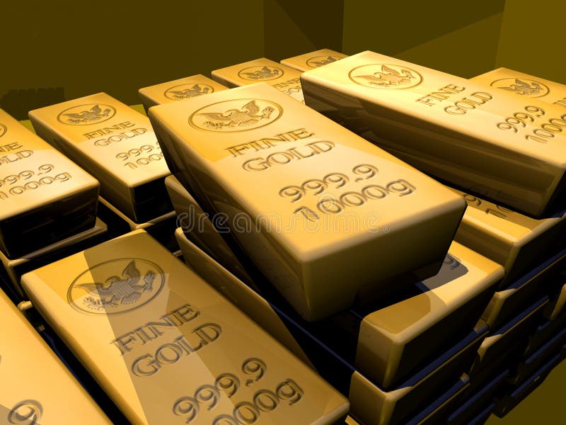 De Staven van het gouden Passement stock illustratie De Staven van het gouden Passement stock illustratie