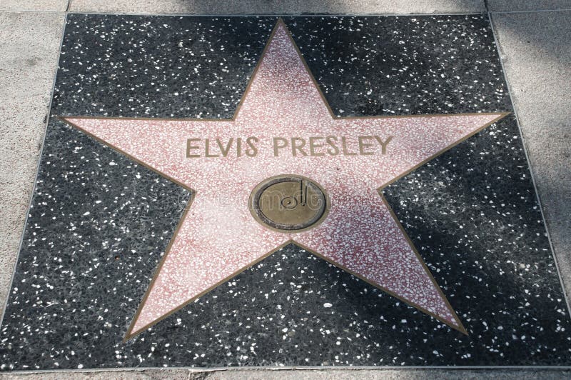 De ster van Elvis Presley royalty-vrije stock afbeelding De ster van Elvis Presley royalty-vrije stock afbeelding