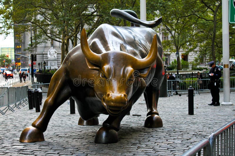 De Stier van Wall Street, Manhattan, NYC, NY