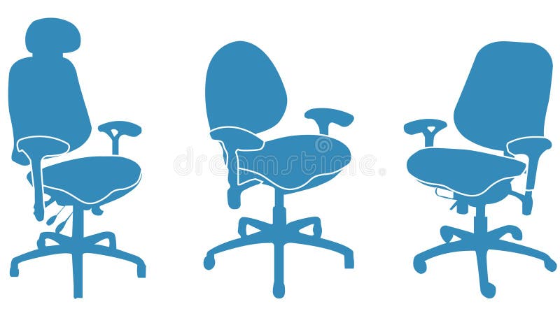 De stoelen van het bureau stock illustratie De stoelen van het bureau stock illustratie