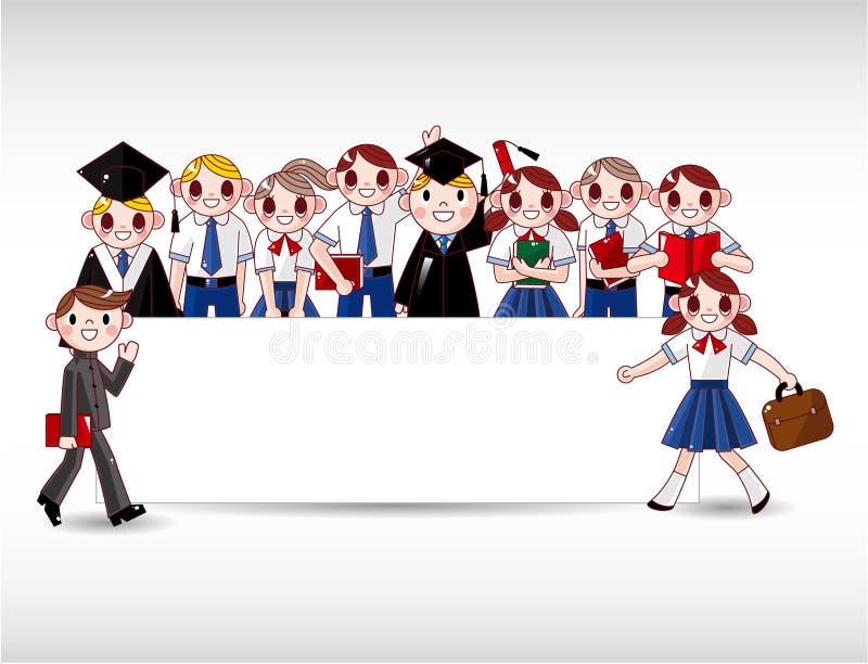 De studentenkaart van het beeldverhaal royalty-vrije illustratie De studentenkaart van het beeldverhaal royalty-vrije illustratie