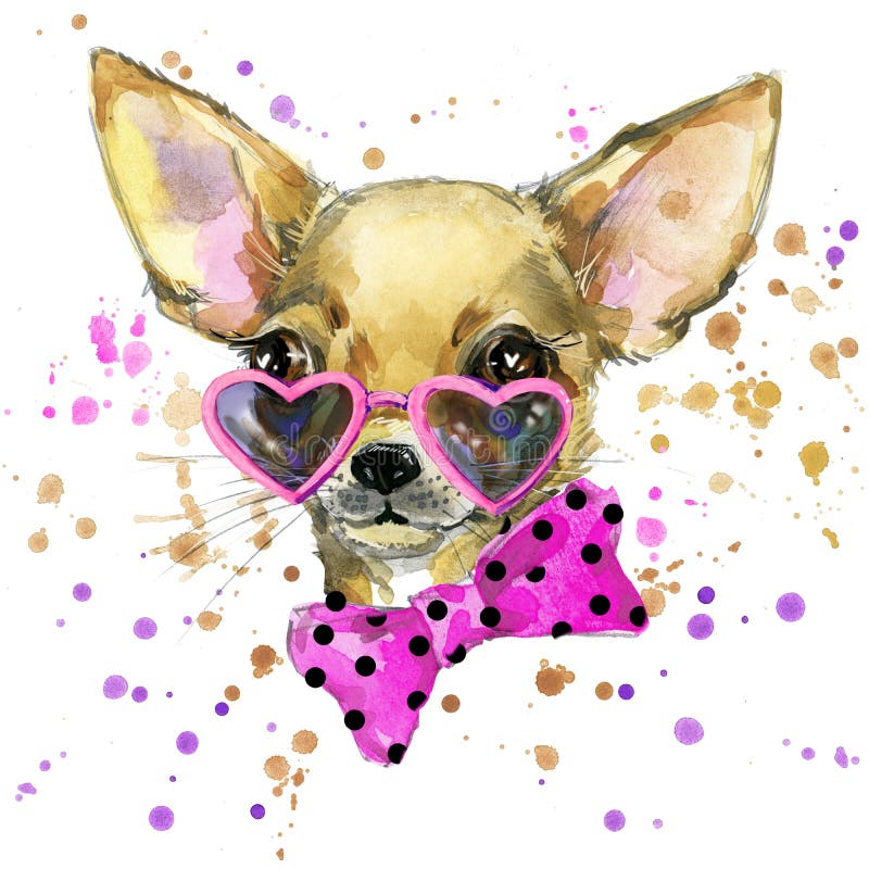 De T-shirtgrafiek van de hondmanier Hondillustratie met de geweven achtergrond van de plonswaterverf het ongebruikelijke puppy va royalty-vrije illustratie De T-shirtgrafiek van de hondmanier Hondillustratie met de geweven achtergrond van de plonswaterverf het ongebruikelijke puppy va royalty-vrije illustratie