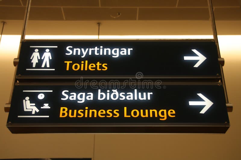 De tekens van de luchthaven royalty-vrije stock afbeelding De tekens van de luchthaven royalty-vrije stock afbeelding