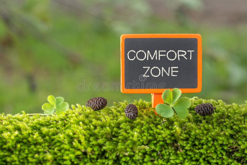 De tekst van de comfortstreek op klein bord royalty-vrije stock fotografie De tekst van de comfortstreek op klein bord royalty-vrije stock fotografie