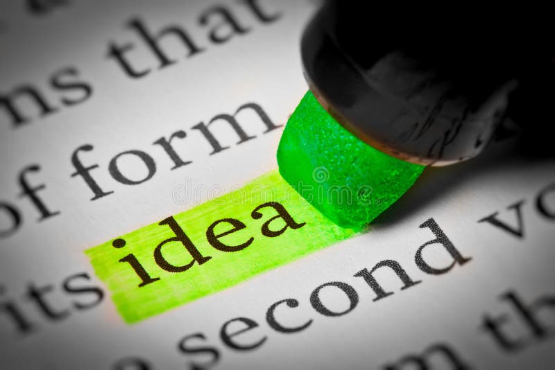 De teksthoogtepunt van het idee royalty-vrije stock afbeelding De teksthoogtepunt van het idee royalty-vrije stock afbeelding