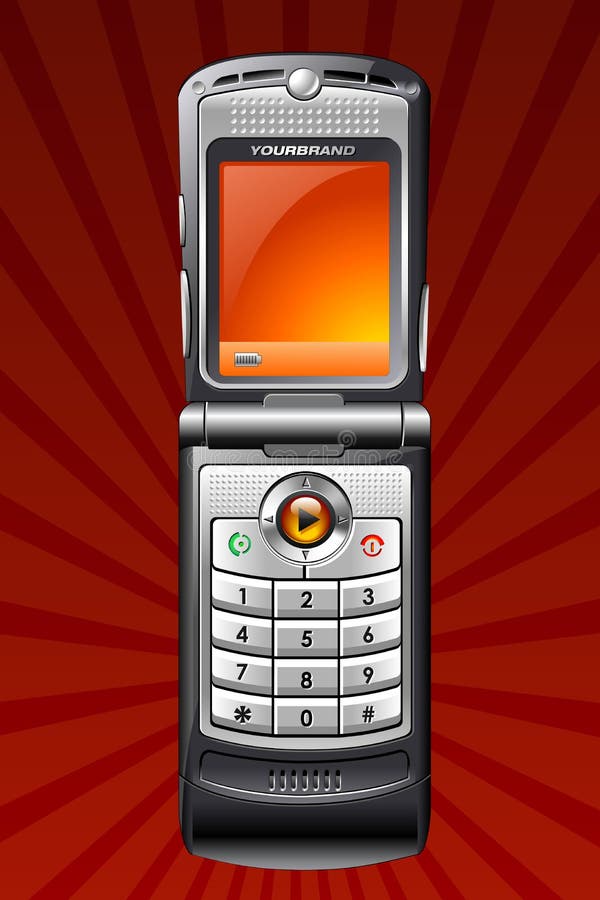 De telefoon van de cel stock illustratie De telefoon van de cel stock illustratie