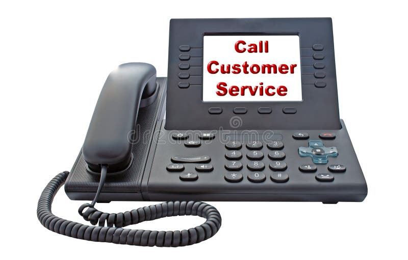 De Telefoon van VoIP van de klantendienst royalty-vrije stock foto's De Telefoon van VoIP van de klantendienst royalty-vrije stock foto's