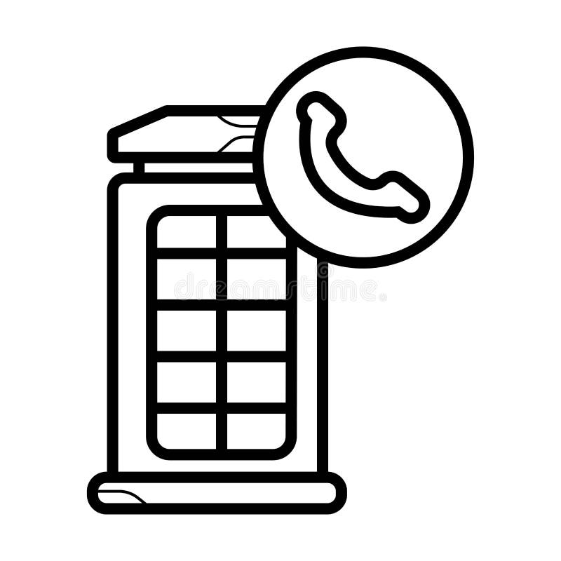 De telefooncelpictogram van Londen royalty-vrije illustratie De telefooncelpictogram van Londen royalty-vrije illustratie