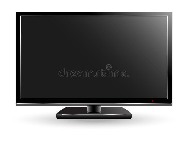 De televisie van het plasma stock illustratie De televisie van het plasma stock illustratie