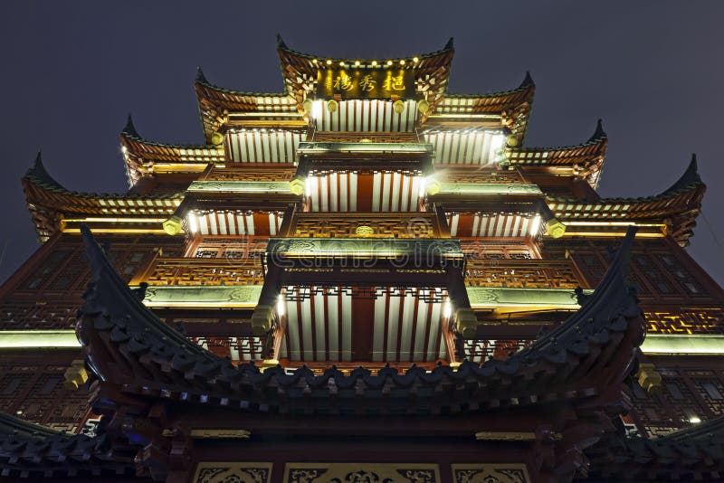 De Tempel Shanghai van de God van de stad stock afbeeldingen De Tempel Shanghai van de God van de stad stock afbeeldingen