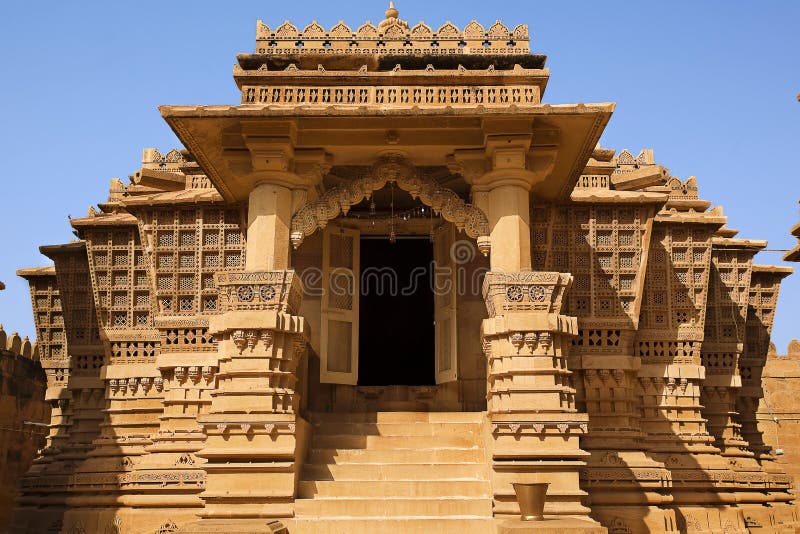 De tempel van Jain van lodruva jaisalmer
