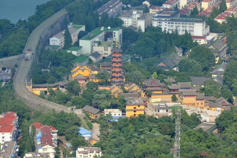 De Tempel van Jiming, Nanjing, China stock afbeeldingen De Tempel van Jiming, Nanjing, China stock afbeeldingen