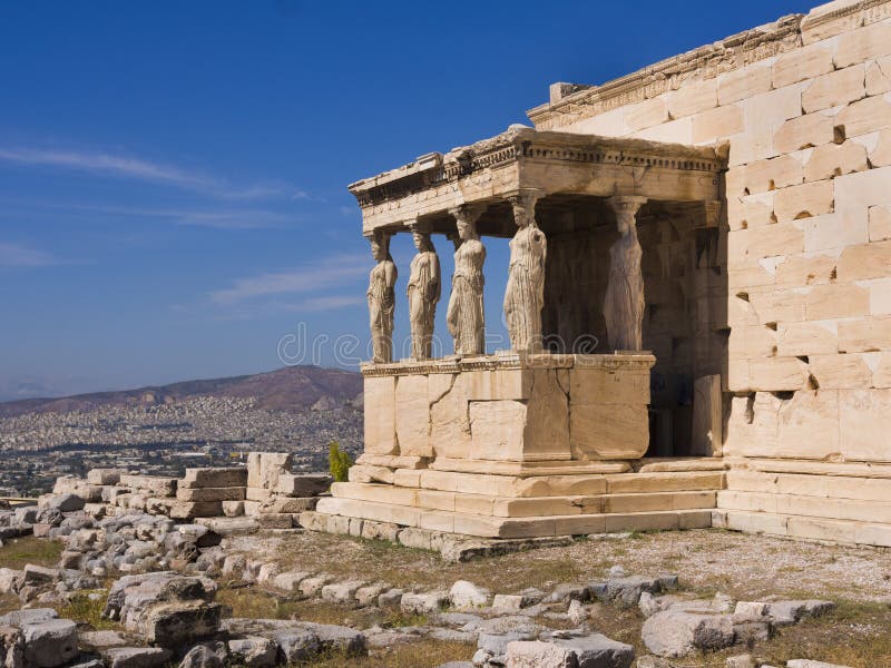 De Tempel van Parthenon, Athene, Griekenland stock afbeelding De Tempel van Parthenon, Athene, Griekenland stock afbeelding