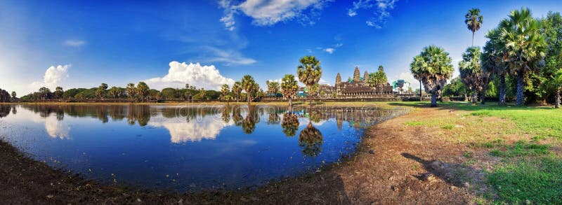 De Tempel van Wat van Angkor royalty-vrije stock fotografie De Tempel van Wat van Angkor royalty-vrije stock fotografie