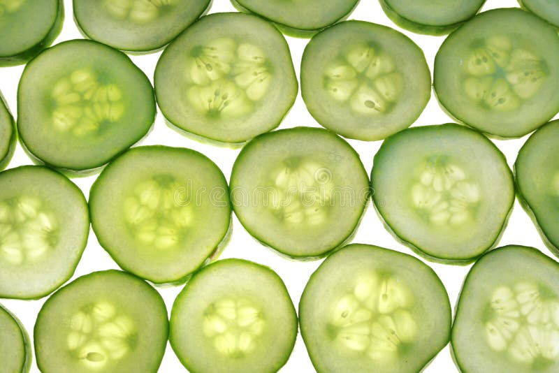 De textuur van de komkommer