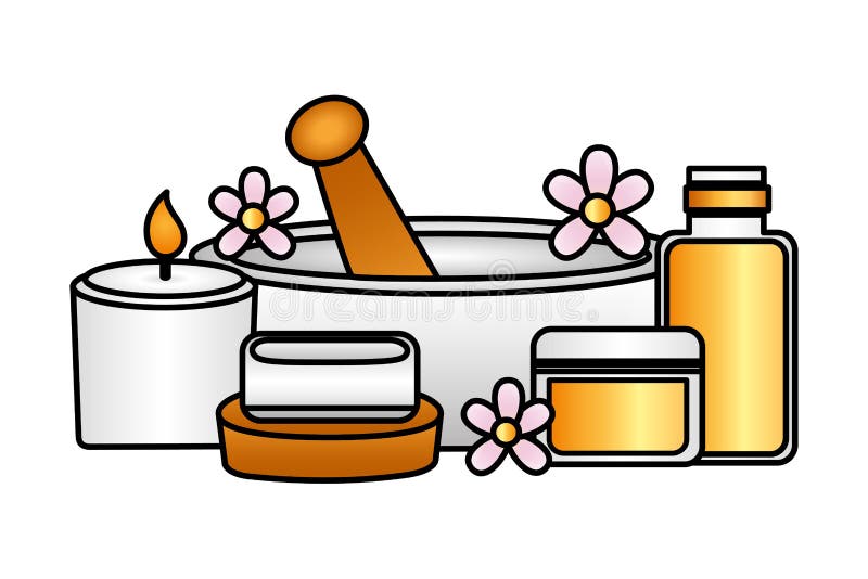 De therapie van de kuuroordbehandeling vector illustratie De therapie van de kuuroordbehandeling vector illustratie