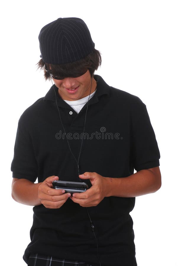 De Tiener van Texting stock afbeelding De Tiener van Texting stock afbeelding