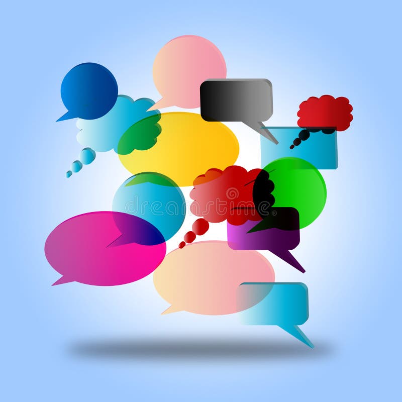 De toespraakbel wijst op Dialoog en het Spreken spreek vector illustratie De toespraakbel wijst op Dialoog en het Spreken spreek vector illustratie