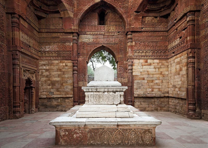 A view of the tomb of Sultan Iltutmish, situated inside the Qutub Minar Heritage complex in Delhi, India. A view of the tomb of Sultan Iltutmish, situated inside the Qutub Minar Heritage complex in Delhi, India